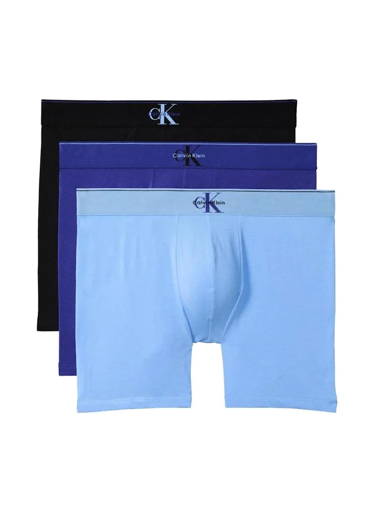 CALVIN KLEIN Graphic Monogram Cotton Stretch Boxer Briefs